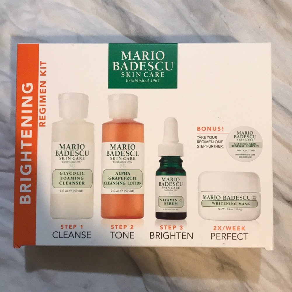 Mario Badescu brightening skin kit